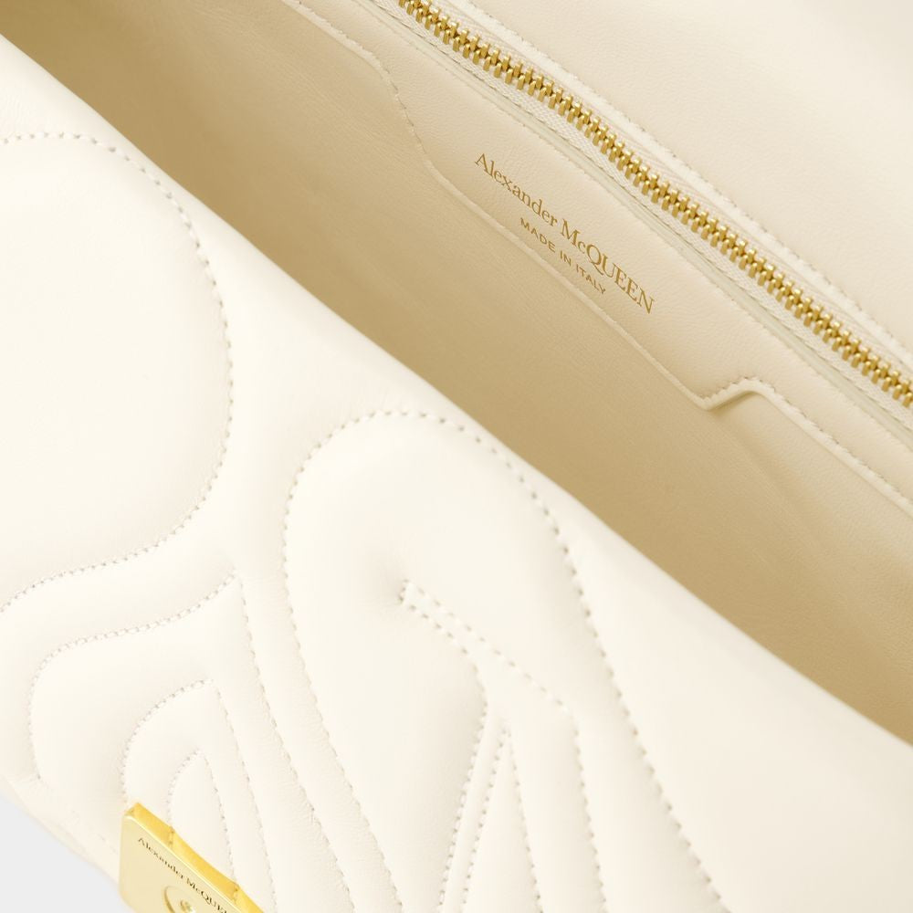 Alexander Mcqueen The Seal Crossbody Bag - Leather - Ivory