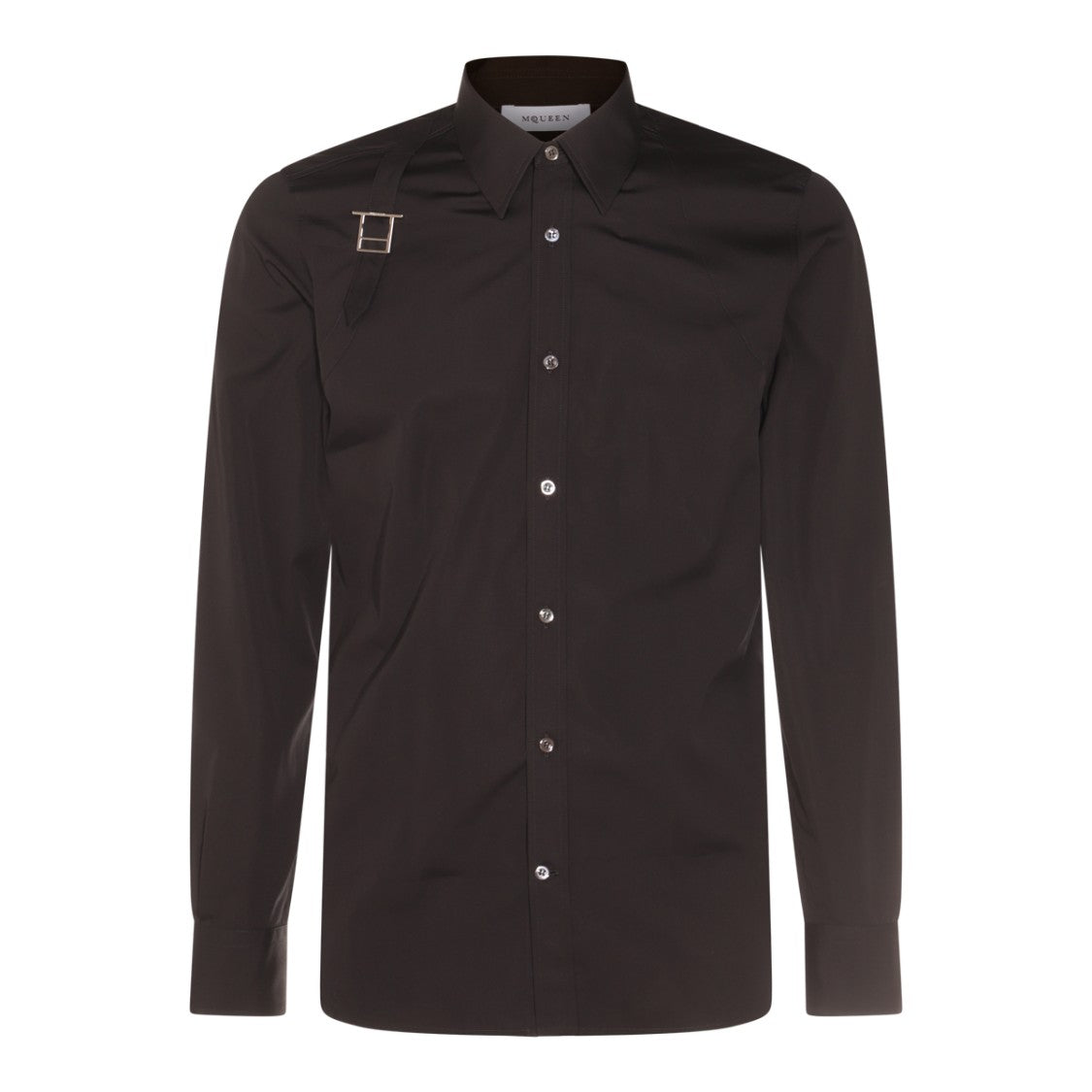 Alexander McQueen - Shirt With Silver Buckle - Black