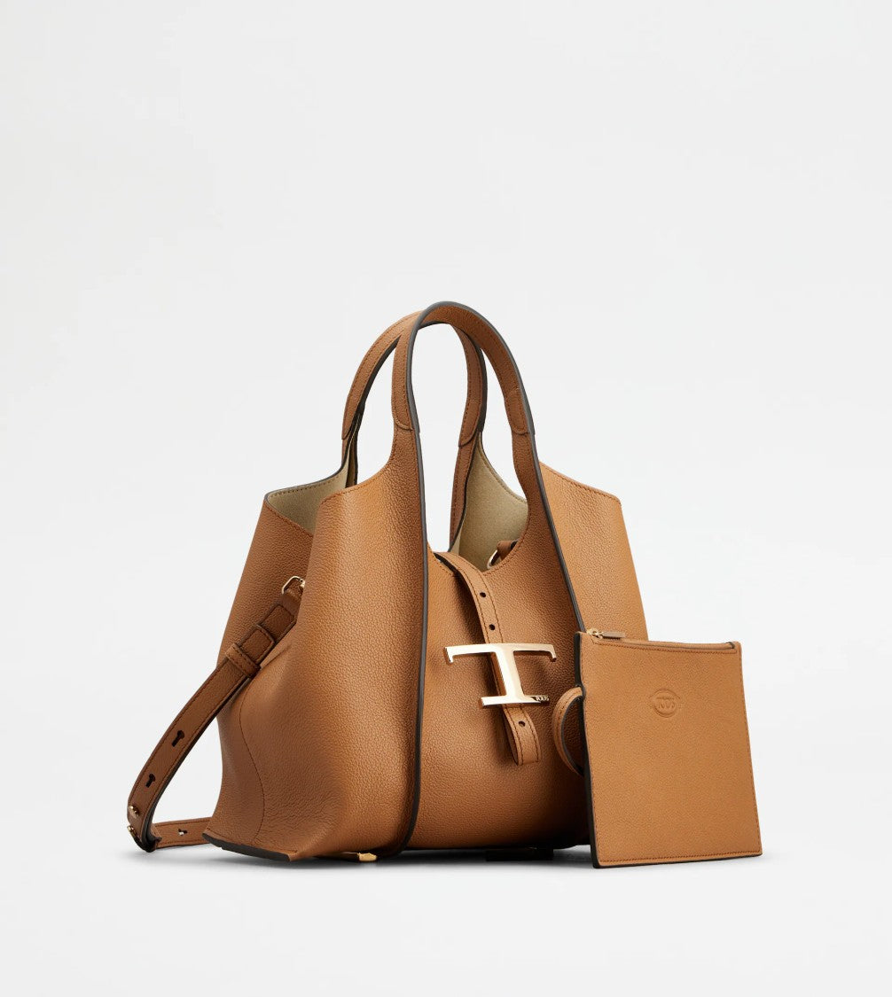 Tod's Compact Structured Mini Shopping Bag With T-Buckle