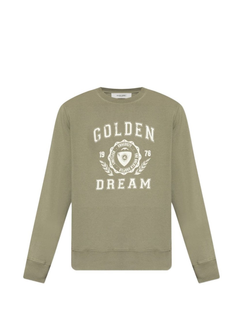Golden Goose Casual Crewneck Collegiate Graphic Sweater