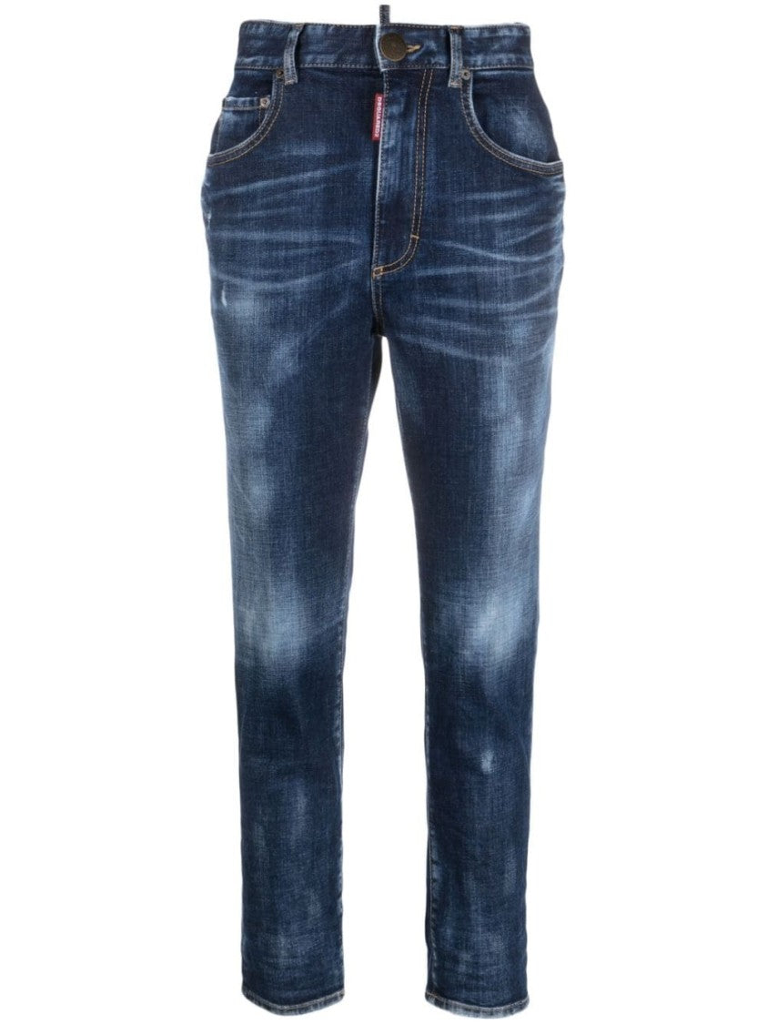 Dsquared2 Faded Wash Denim Trousers