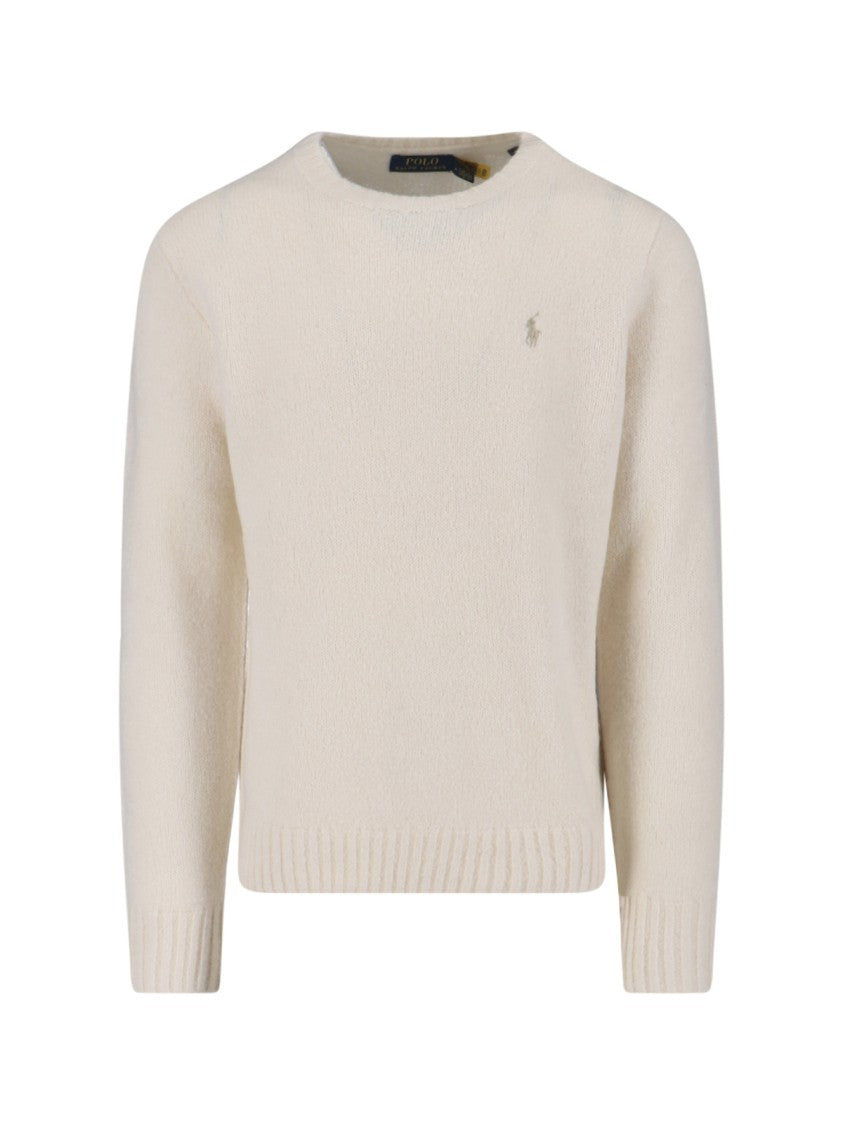Polo Ralph Lauren Logo Sweater – White