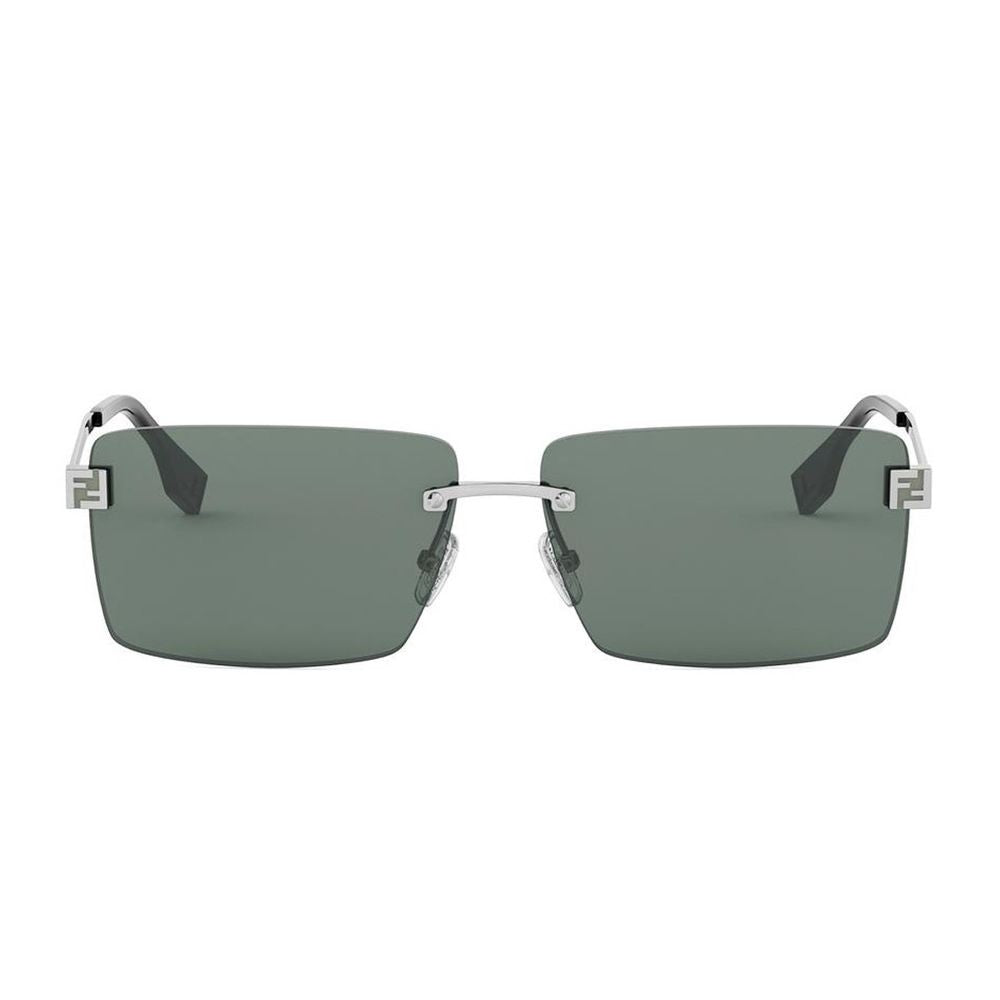 Fendi Sky Vintage-Inspired Rimless Rectangular Sunglasses