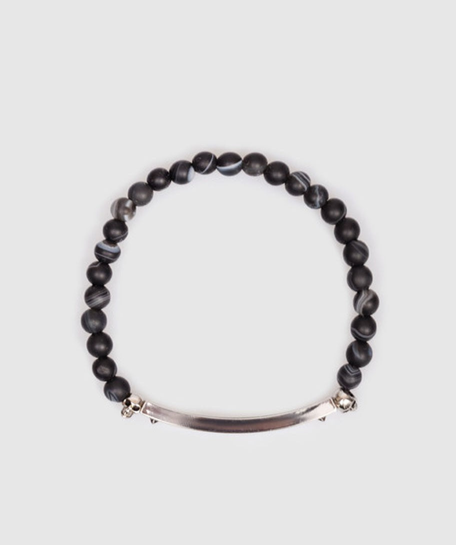 Alexander Mcqueen Skl & Beads Bracelet - Synthetic - Black