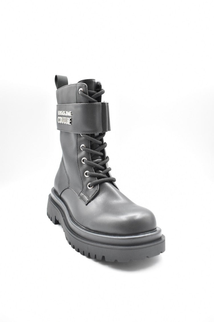 Versace Black Leather Boots