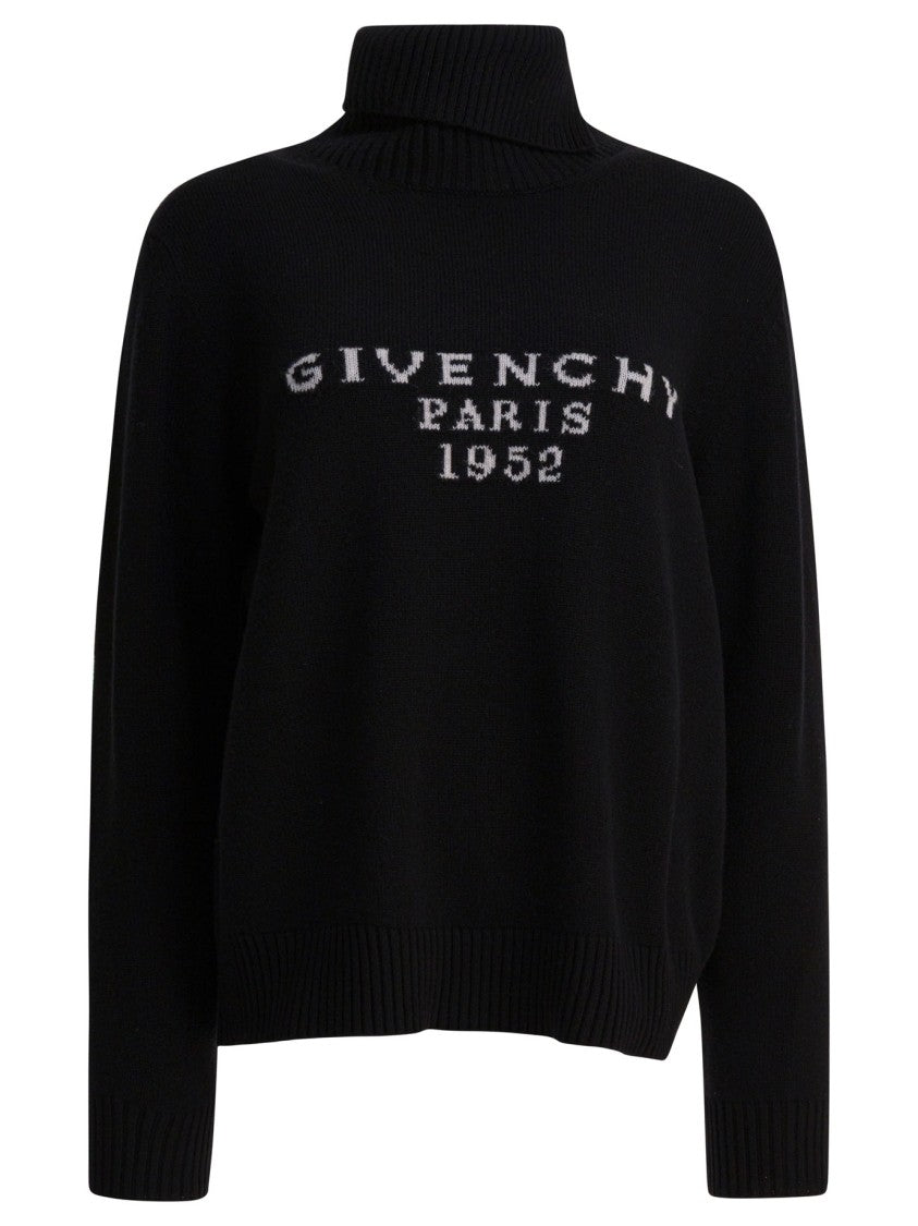Givenchy Paris 1952" Turtleneck Sweater