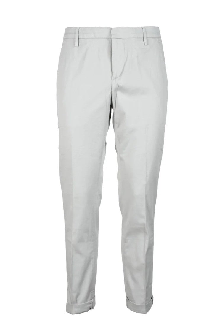 Dondup Stone Slim Fit Trousers With Cuffed Hems