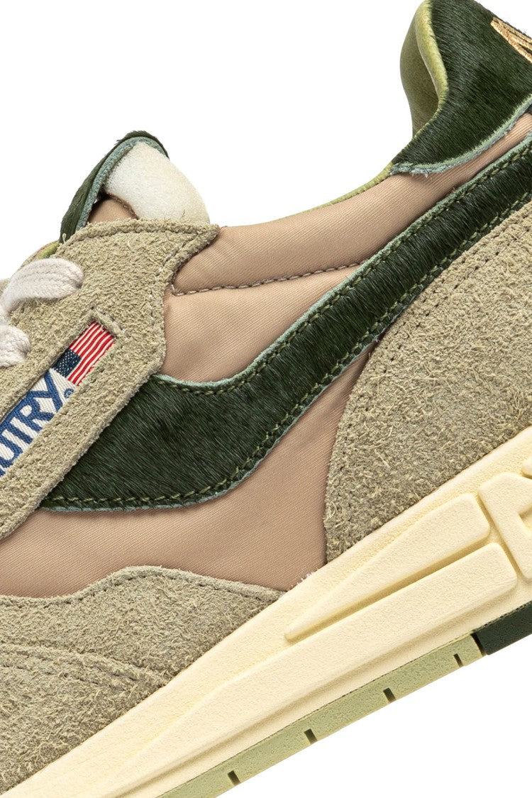 Autry Reelwind Suede Nylon Green Sneakers