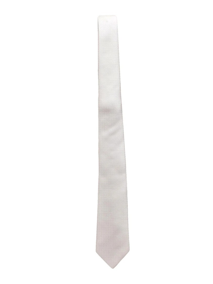 Lanvin Silk Tie With Subtle Textured Pattern And Refined Sheen