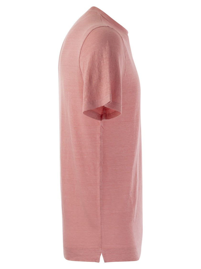 Fedeli Classic Crew Neck Linen Flex T-Shirt