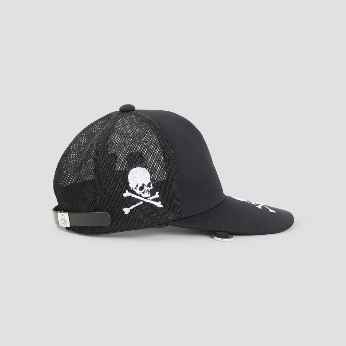Mastermind Structured Black Cap With Breathable Mesh Panels