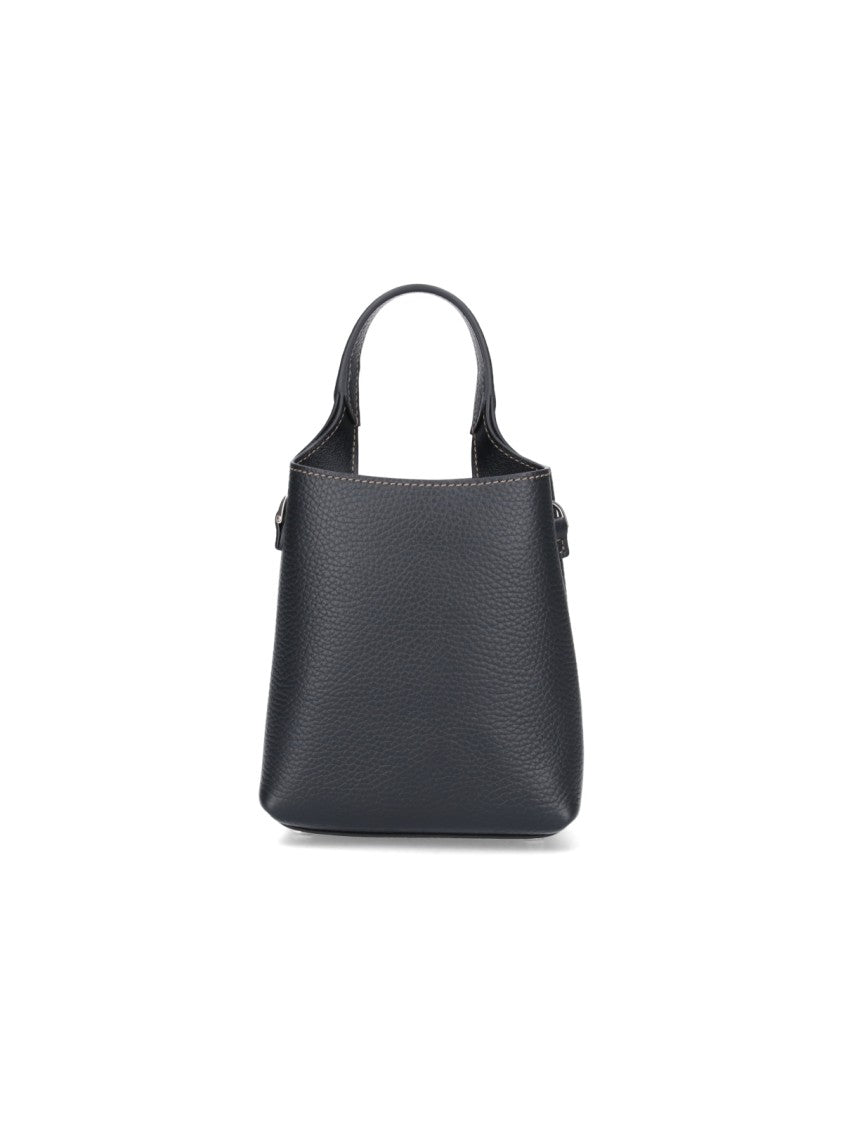 Tod's Black T Timeless Micro Leather Handbag