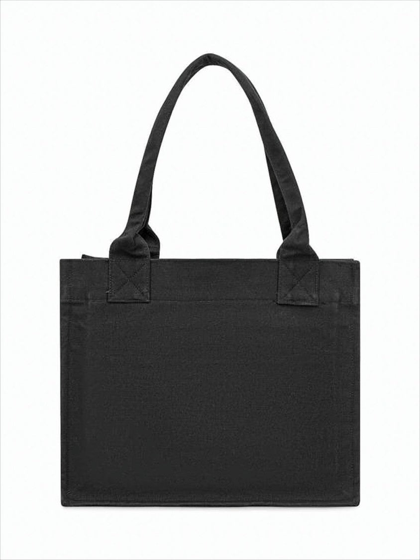 Ganni Rectangular Organic Cotton Tote Bag