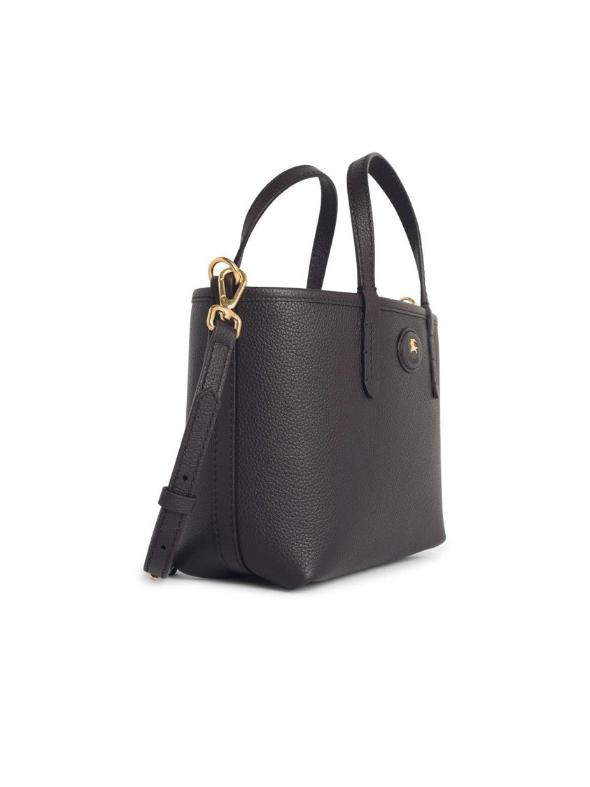 Burberry 'Tote Bloomsbury' 'Peat' Mini Reversible Brown Leather Bag