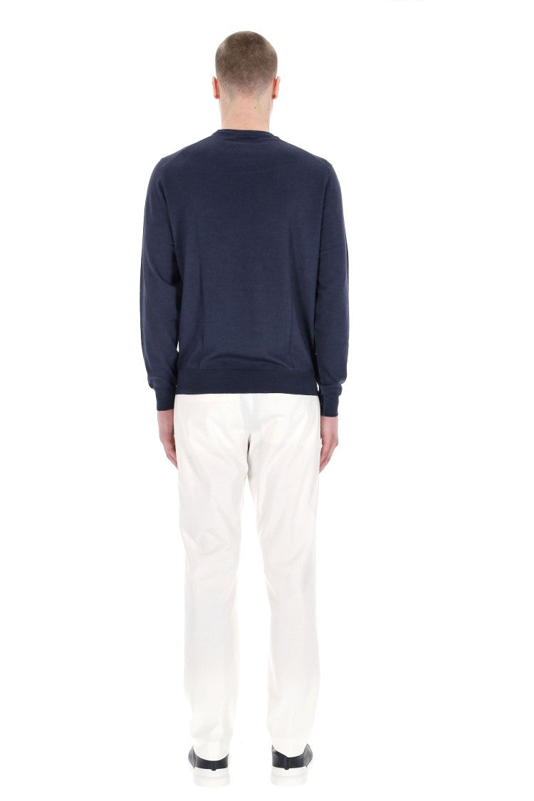 Drumohr Acquerello Super 140’S Wool Crewneck Sweater