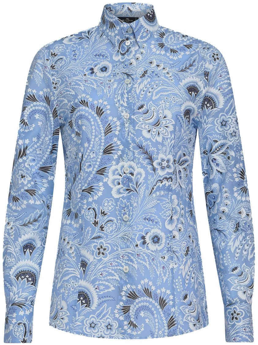 Etro Long Sleeve Floral And Paisley Etro Shirt