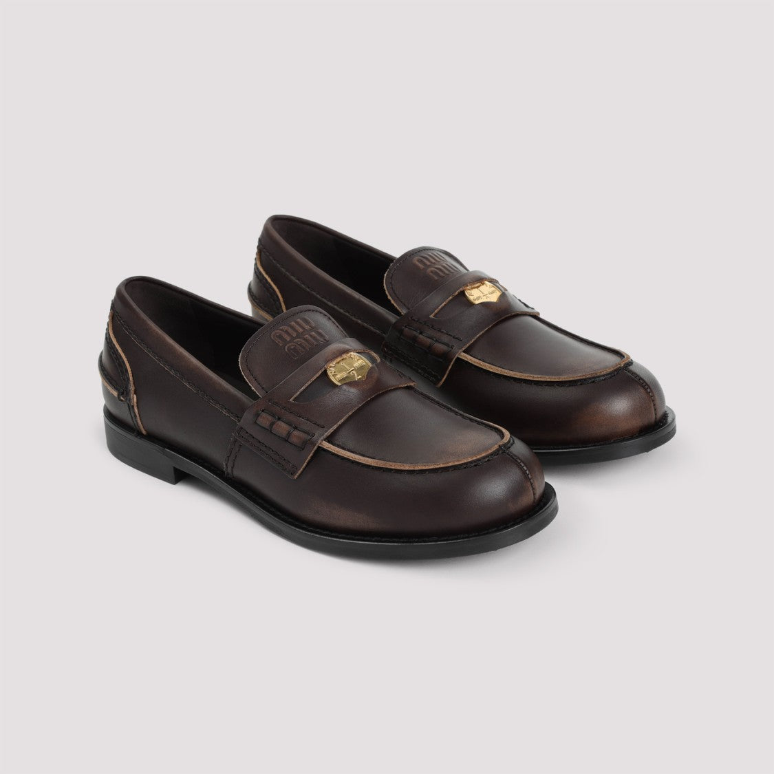 Miu Miu Leather Loafers