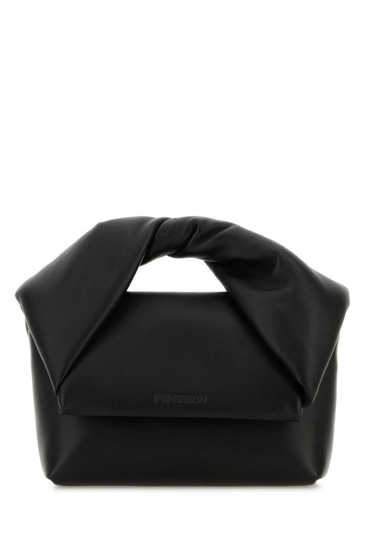 J. W. Anderson Black Leather Small Twister Handbag