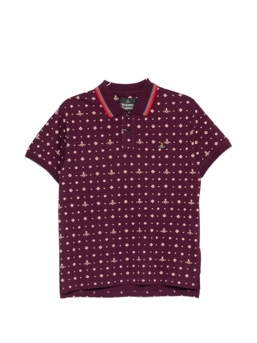 Vivienne Westwood Purple Contrast Collar Tailored Fit Polo
