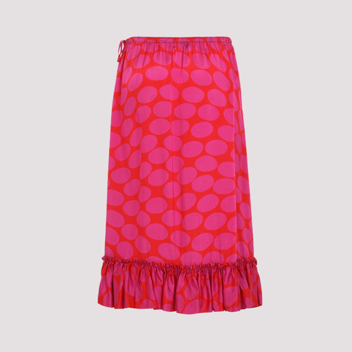 Dries Van Noten Midi Skirt With Playful Polka Dot Design