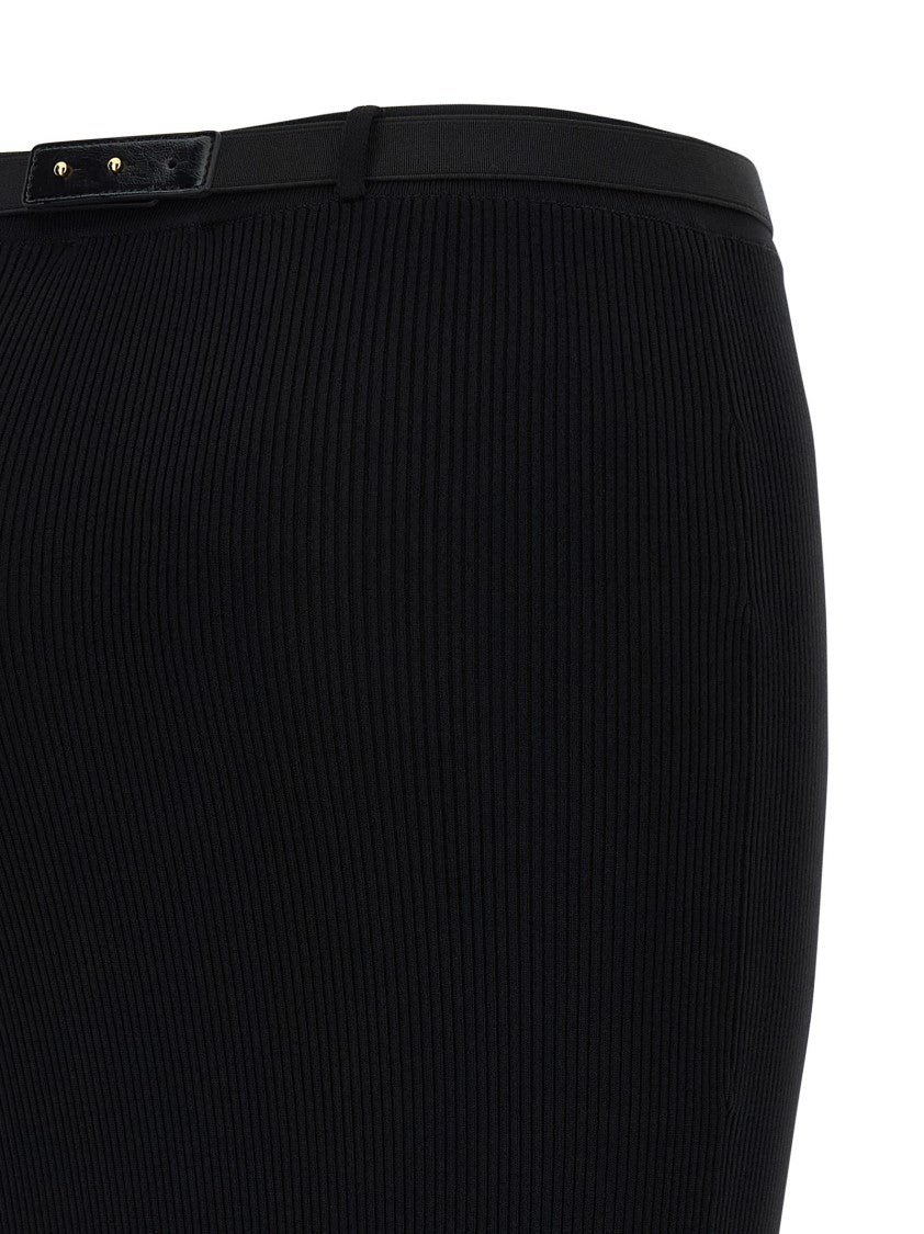 Elisabetta Franchi Ribbed Knit Skirt