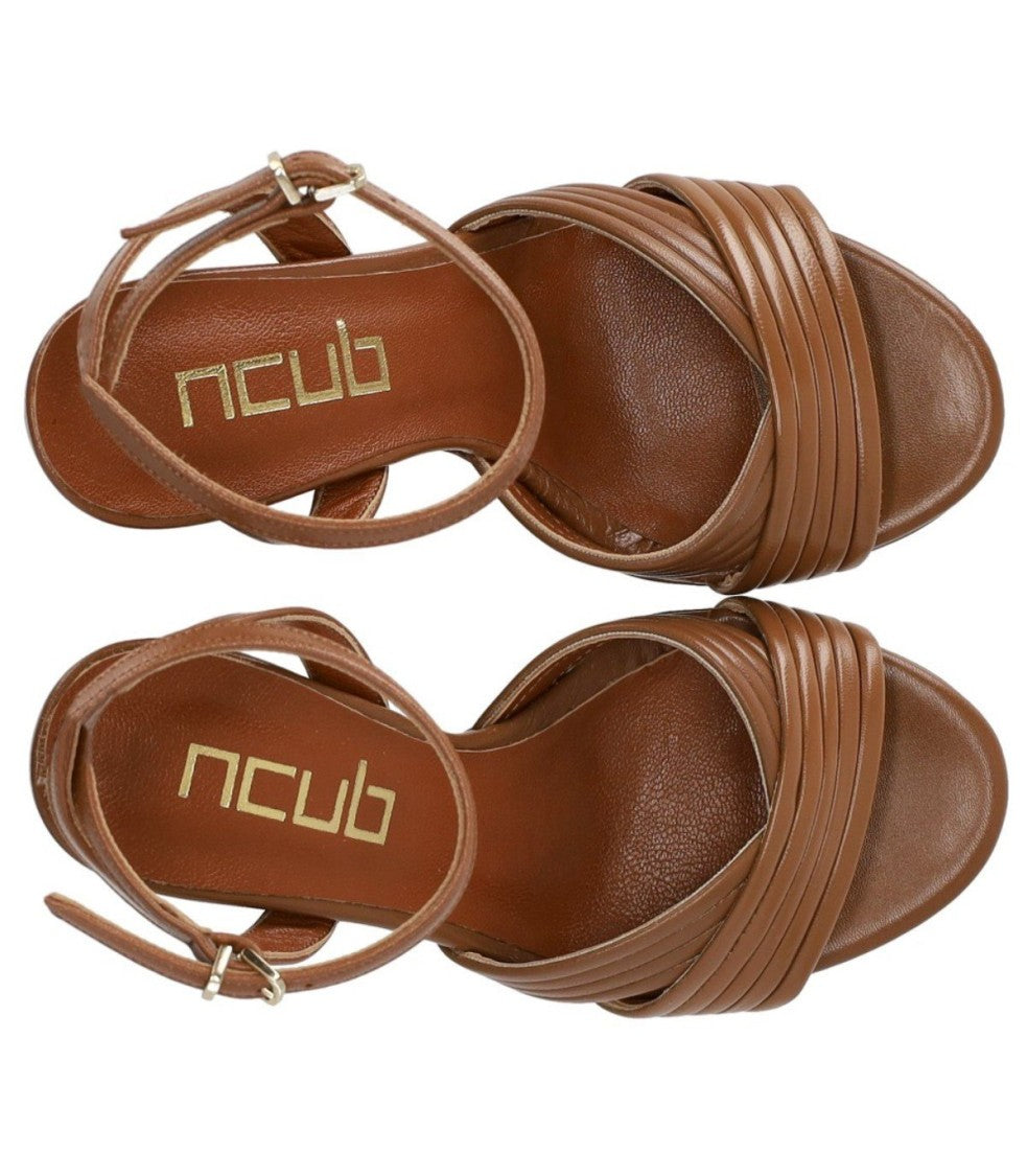 Ncub Light Brown Heeled Sandal