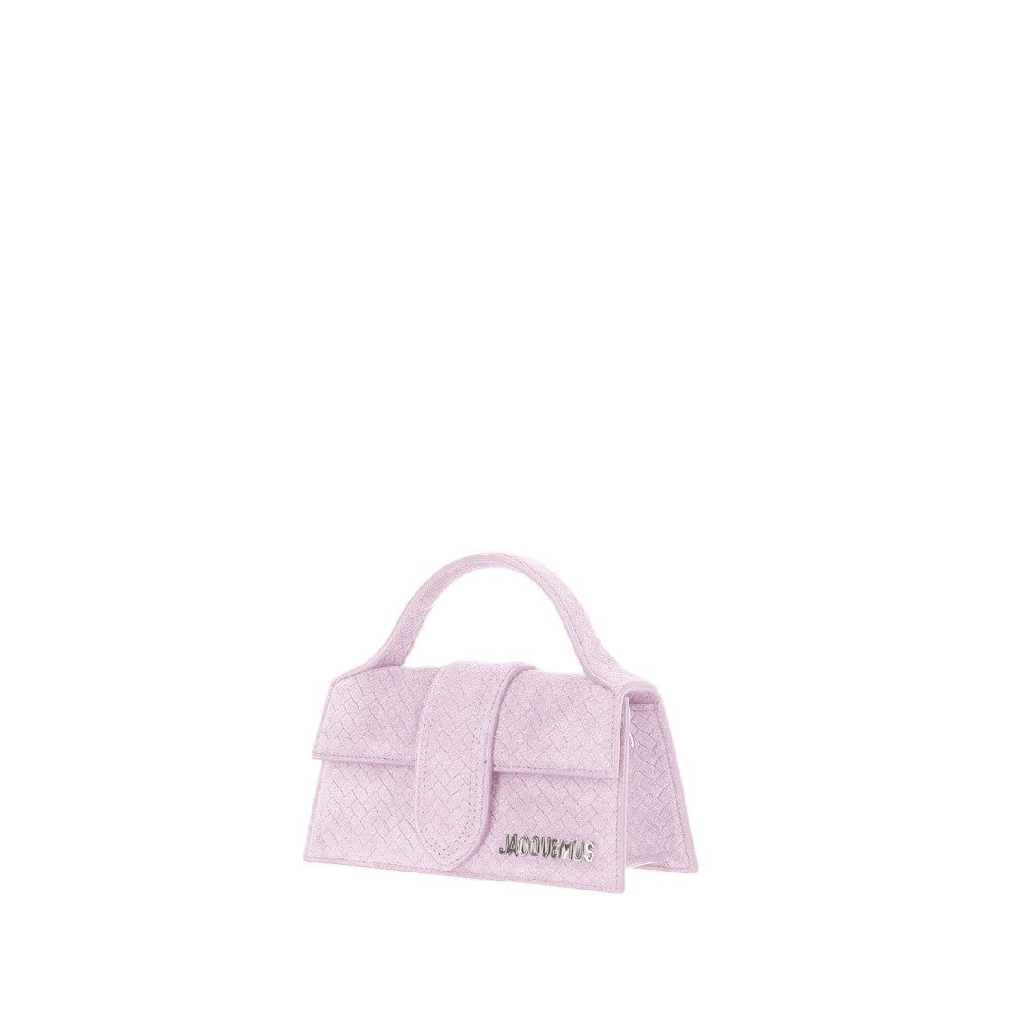 Jacquemus Structured Suede Handbag With Geometric Pattern