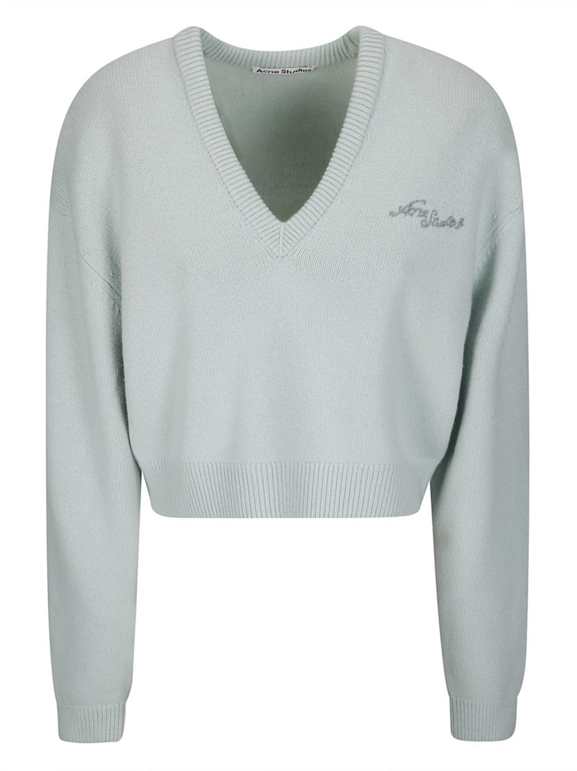 Acne Studios V-Neck Knitted Sweater