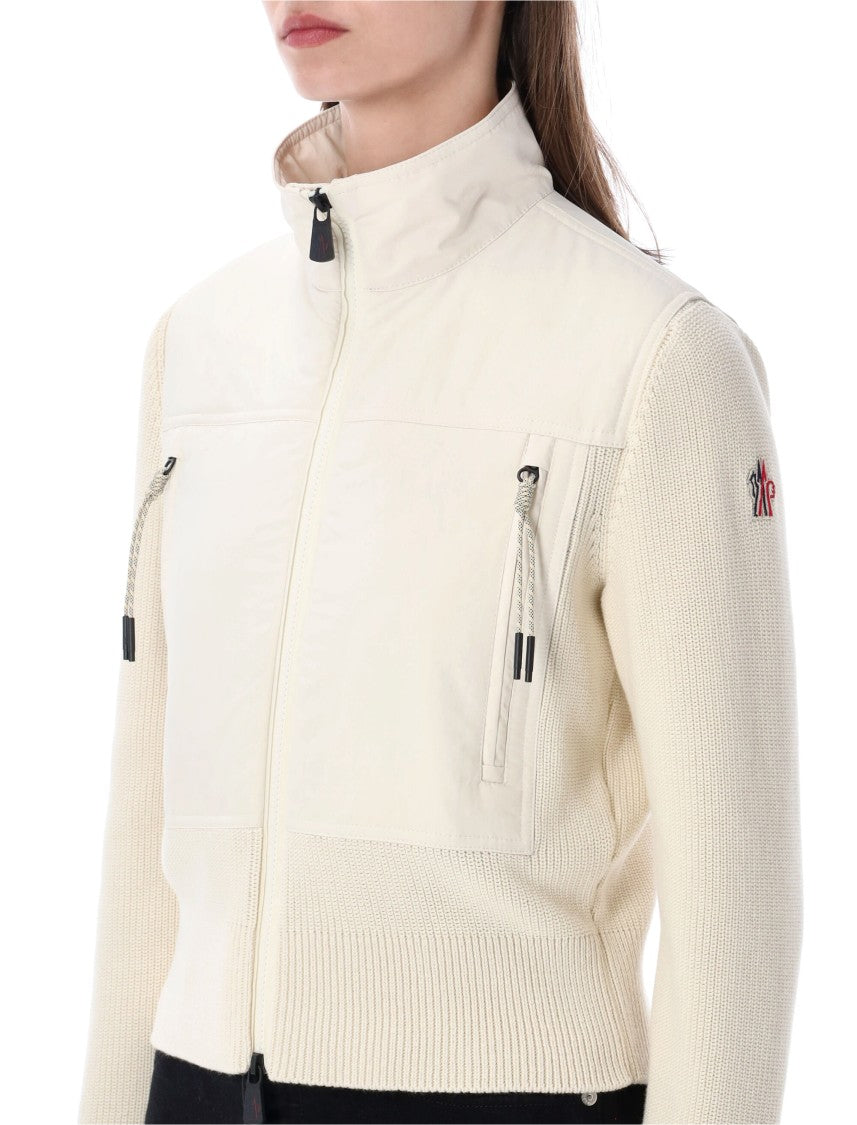 Moncler Grenoble Padded Zip-Up Cotton Cardigan