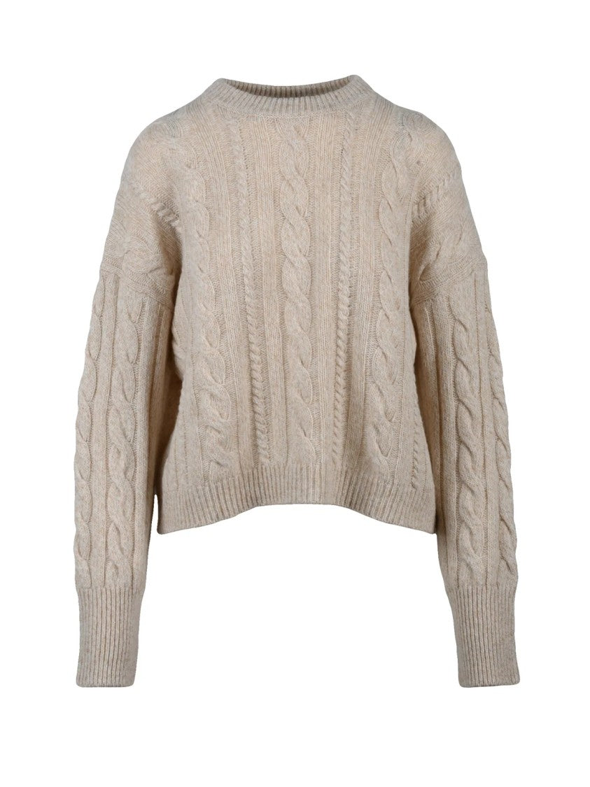 Pennyblack Cable Knit Crewneck Sweater With Timeless Design