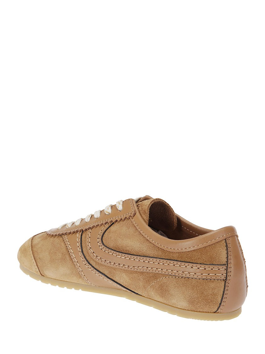 Dries Van Noten Suede Upper Sneakers With Leather Lining
