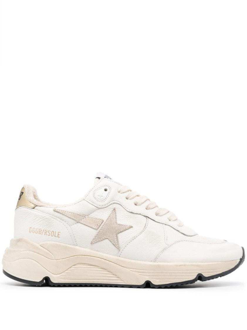 Golden Goose Off-White Beige Star Chunky Sole Sneakers