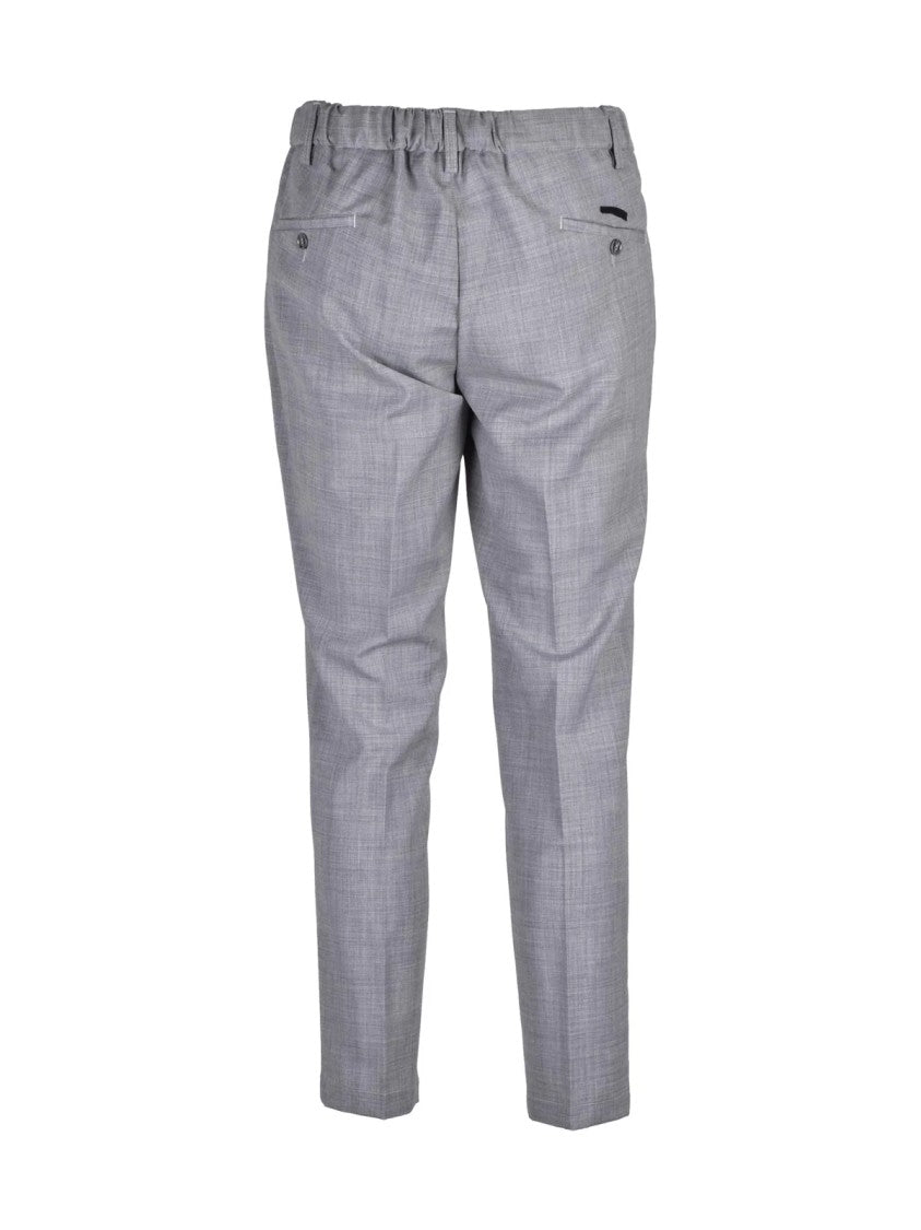 Ungaro Ungaro Wool Polyester Stretch Trousers - Grey