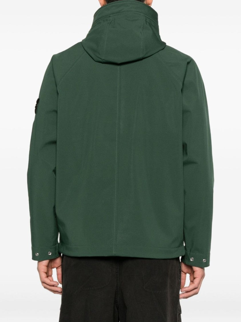 Stone Island Hooded Parka In Lightweight 3-Layer Technical Fabric