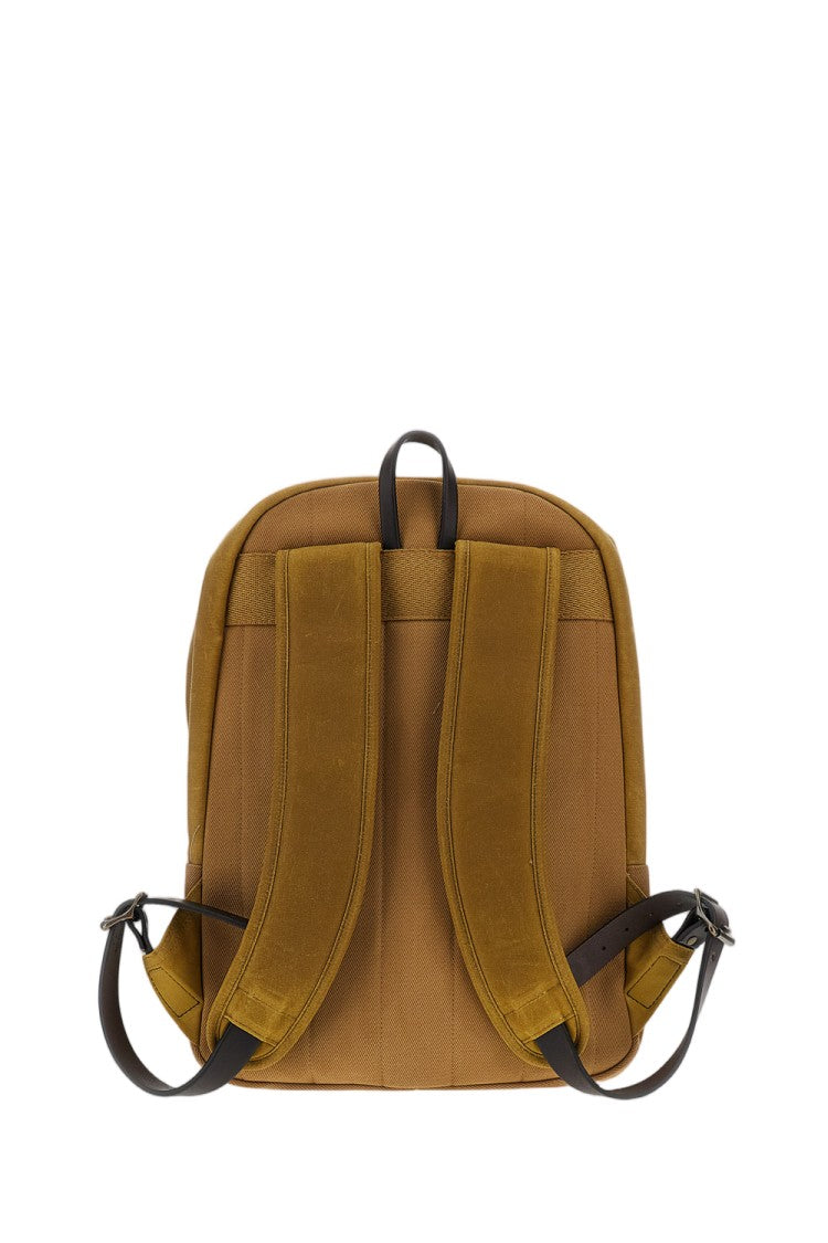 Filson Water-Resistant Waxed Cotton Journeyman Backpack With Leather Accents