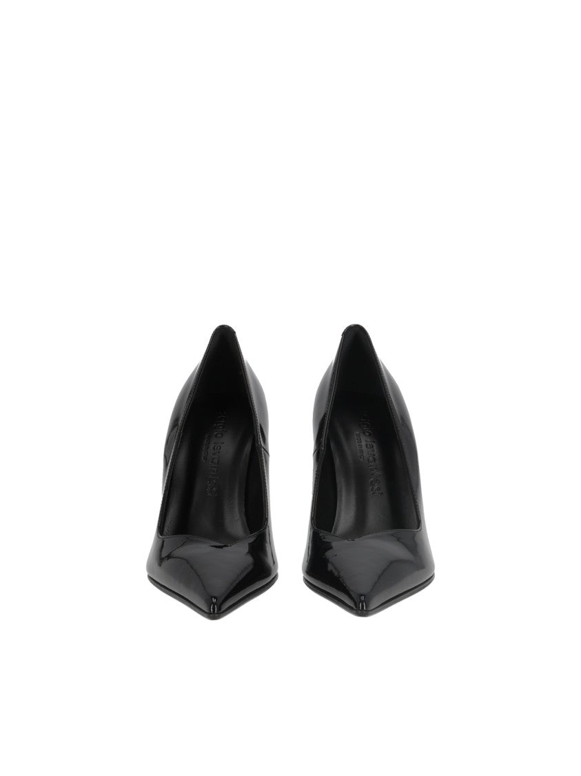 Sergio Levantesi Black Pop67 Patent Leather High-Heeled Pumps