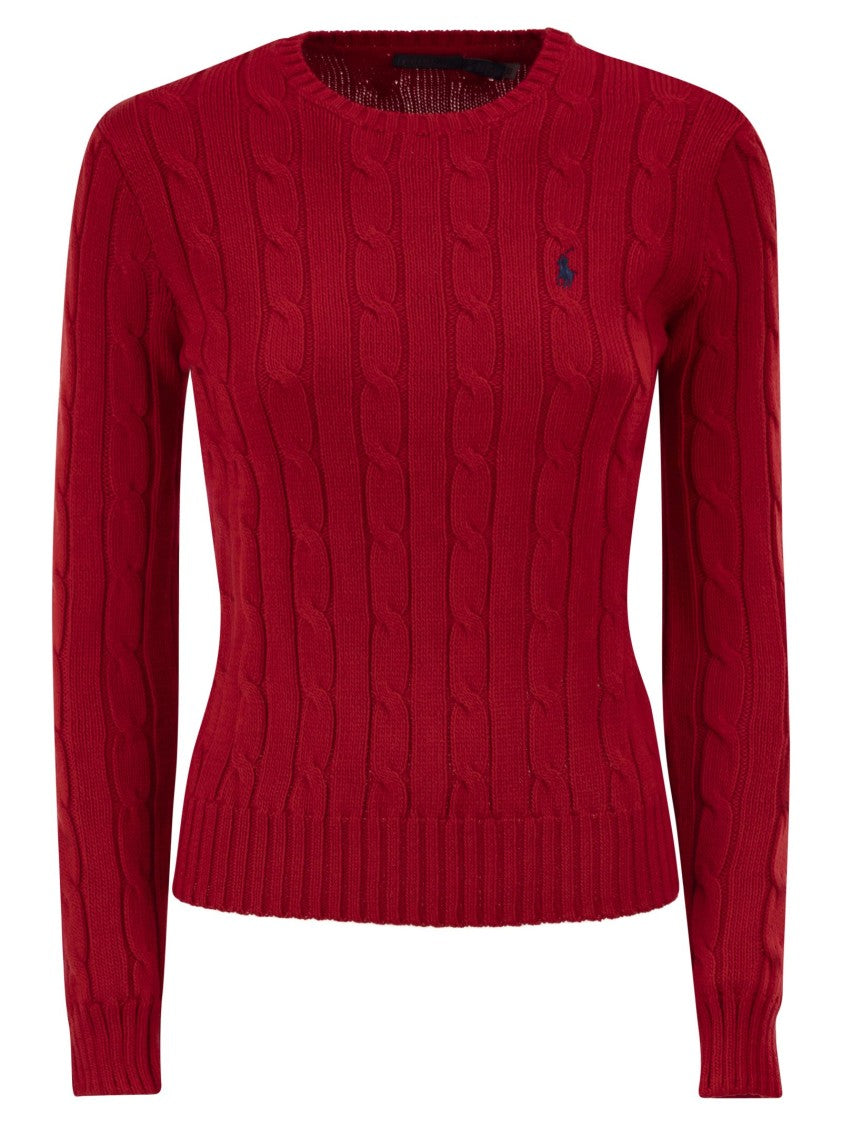 Polo Ralph Lauren Cotton Cable Knit Crew Neck Jumper