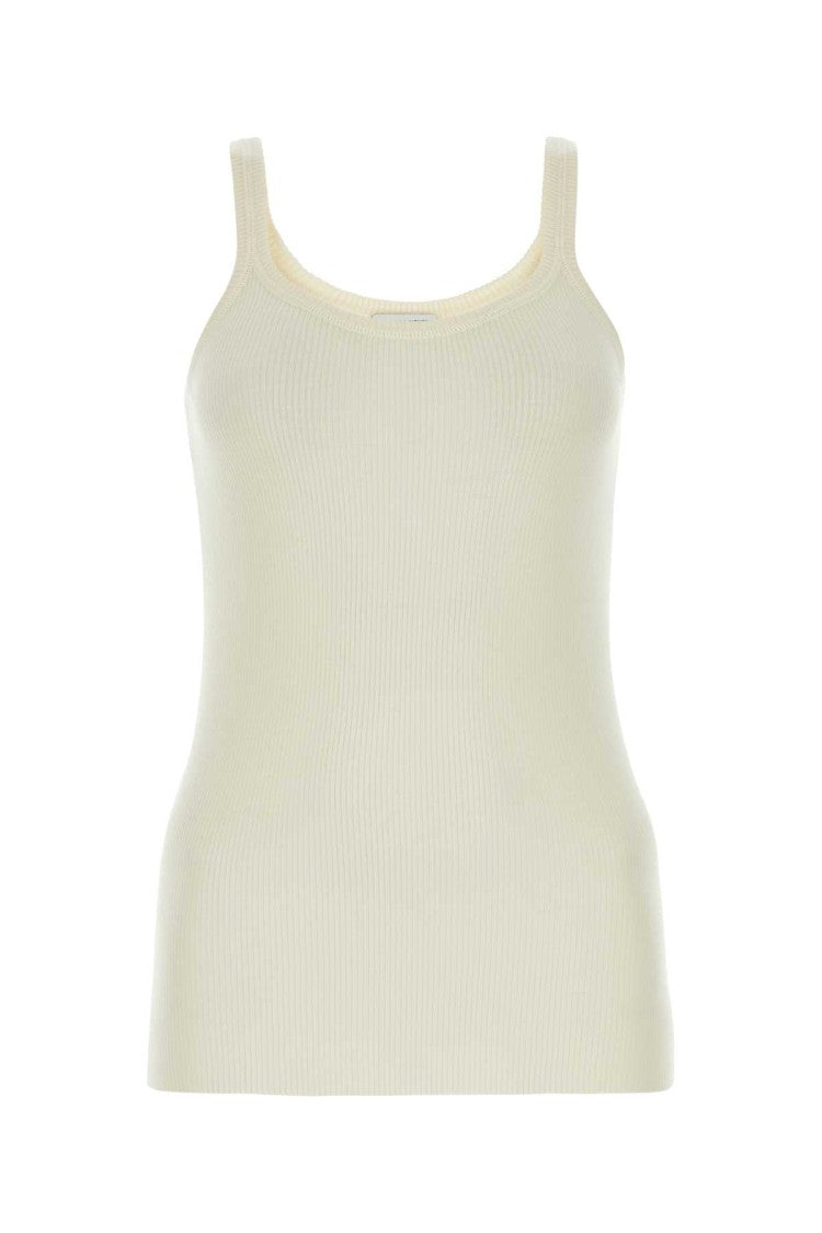 Bottega Veneta Ivory Wool Tank Top
