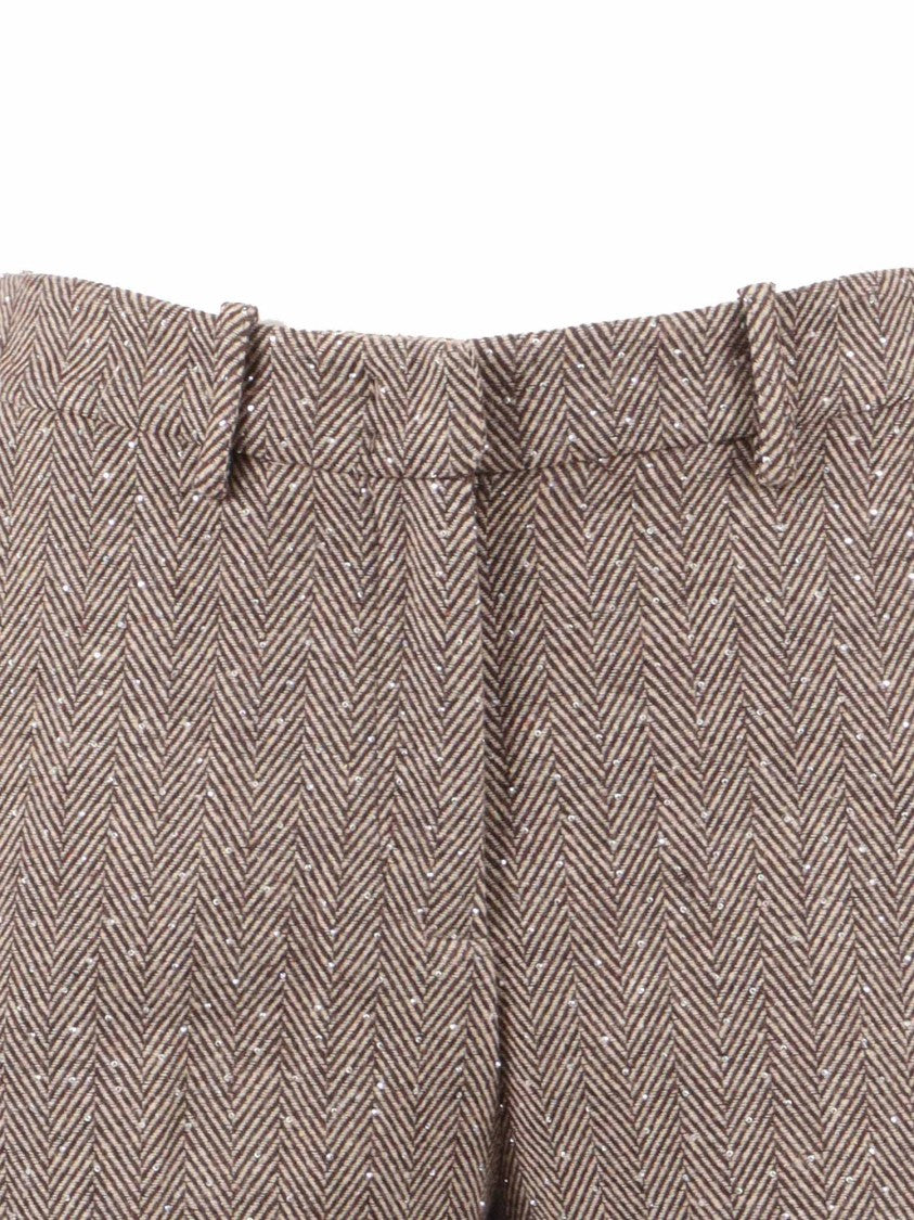 Ermanno Scervino Tailored Straight-Leg Pants In Smooth Polyester