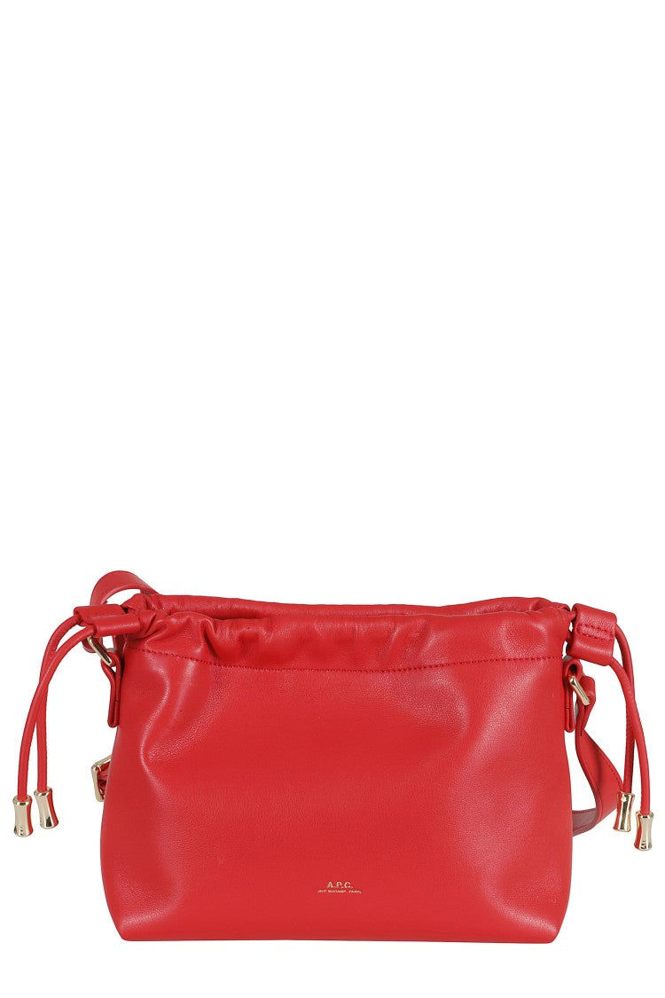 A.P.C. Red Sac Ninon Mini Drawstring Polyurethane Mini Bag