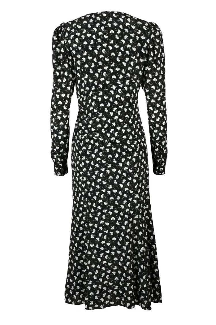 Alessandra Rich Long Mermaid Dress - Black/White