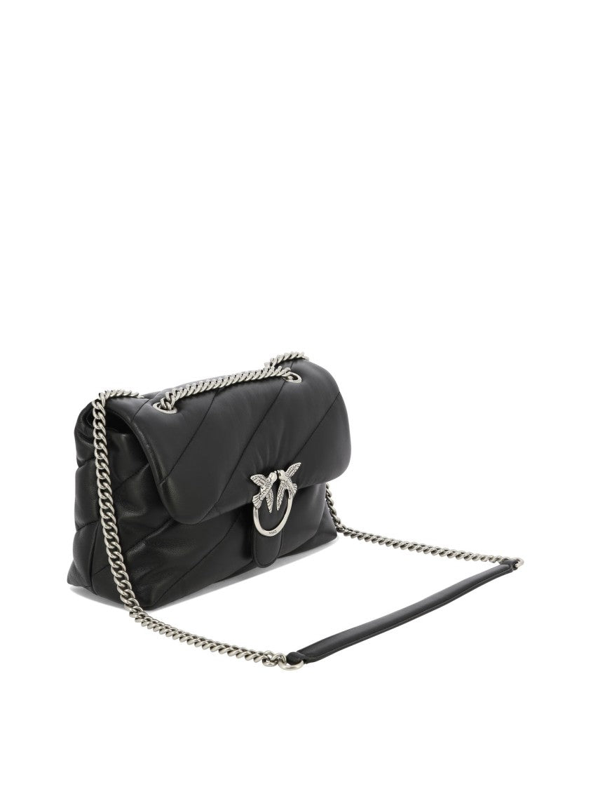 Pinko Quilted Leather Crossbody Bag