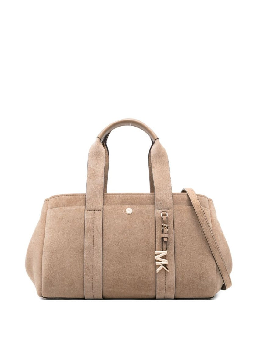 Michael Kors Structured Beige Vitello Leather Handbag