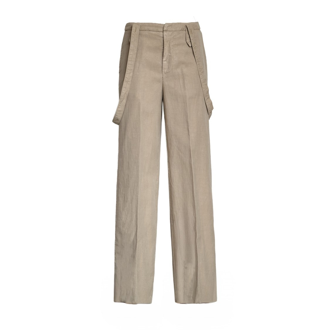 Dondup Tecla Detachable Suspenders Wide-Leg Pants