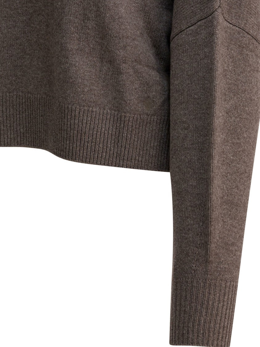 Loulou De Saison High Ribbed Turtleneck Sweater With Cashmere Blend