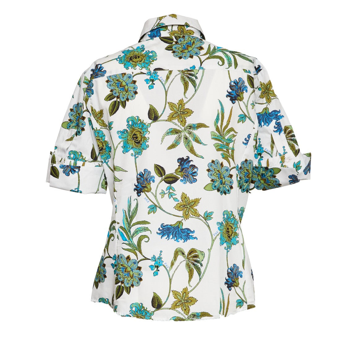 Fay Floral Printed Poplin Casual Shirt