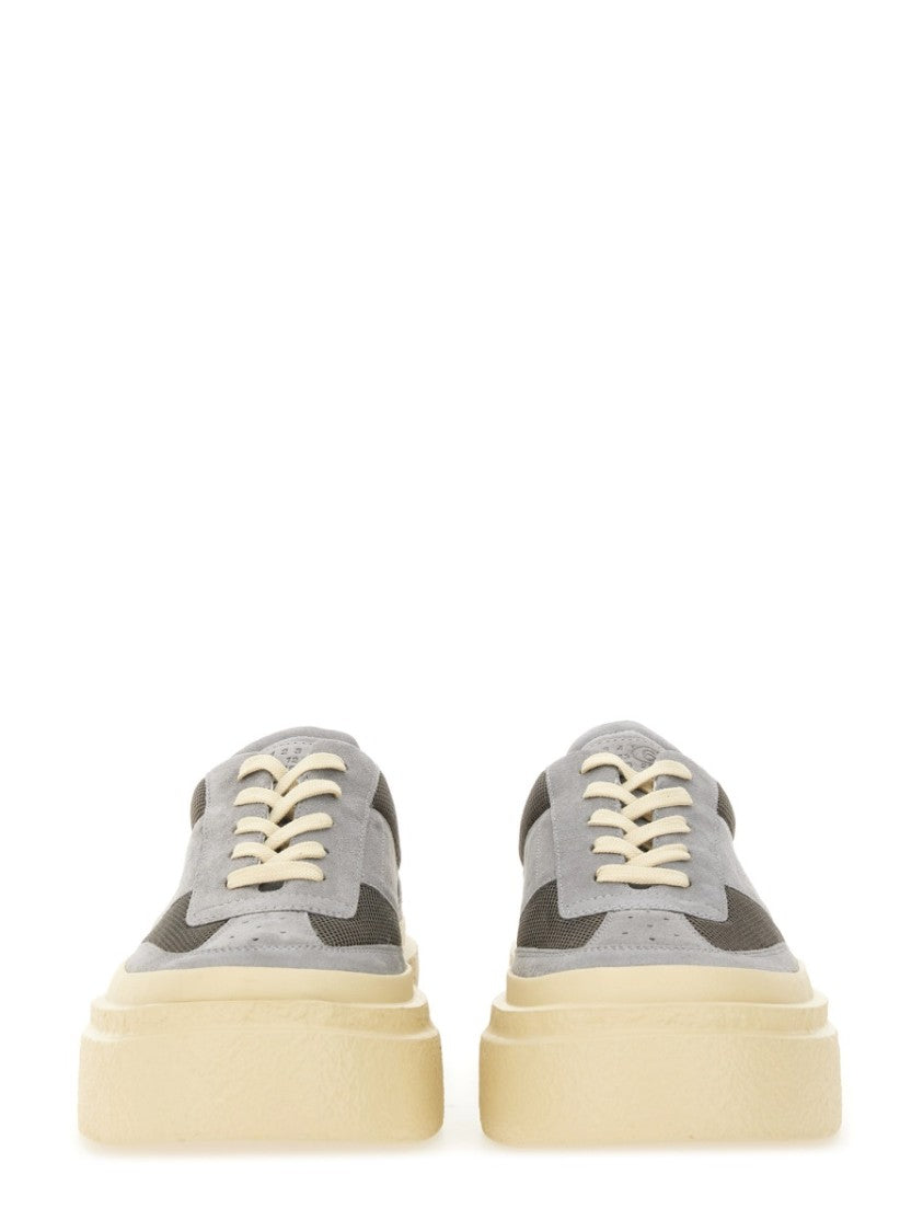 Mm6 By Maison Margiela Contemporary Leather Sneakers With Chunky Sole