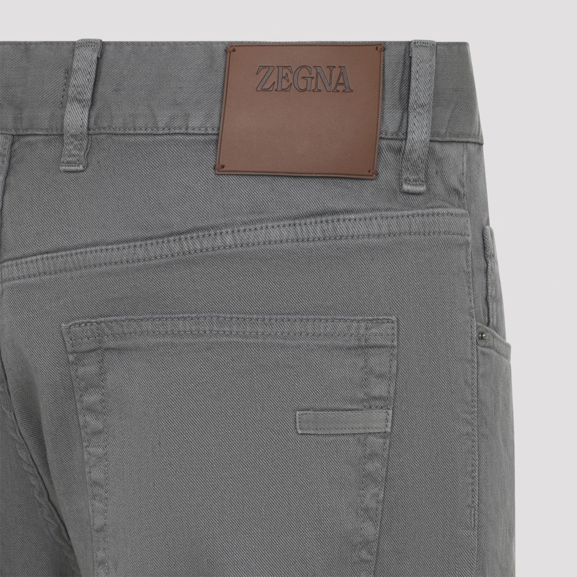 Zegna Slim Fit Casual Pants With Five-Pocket Design
