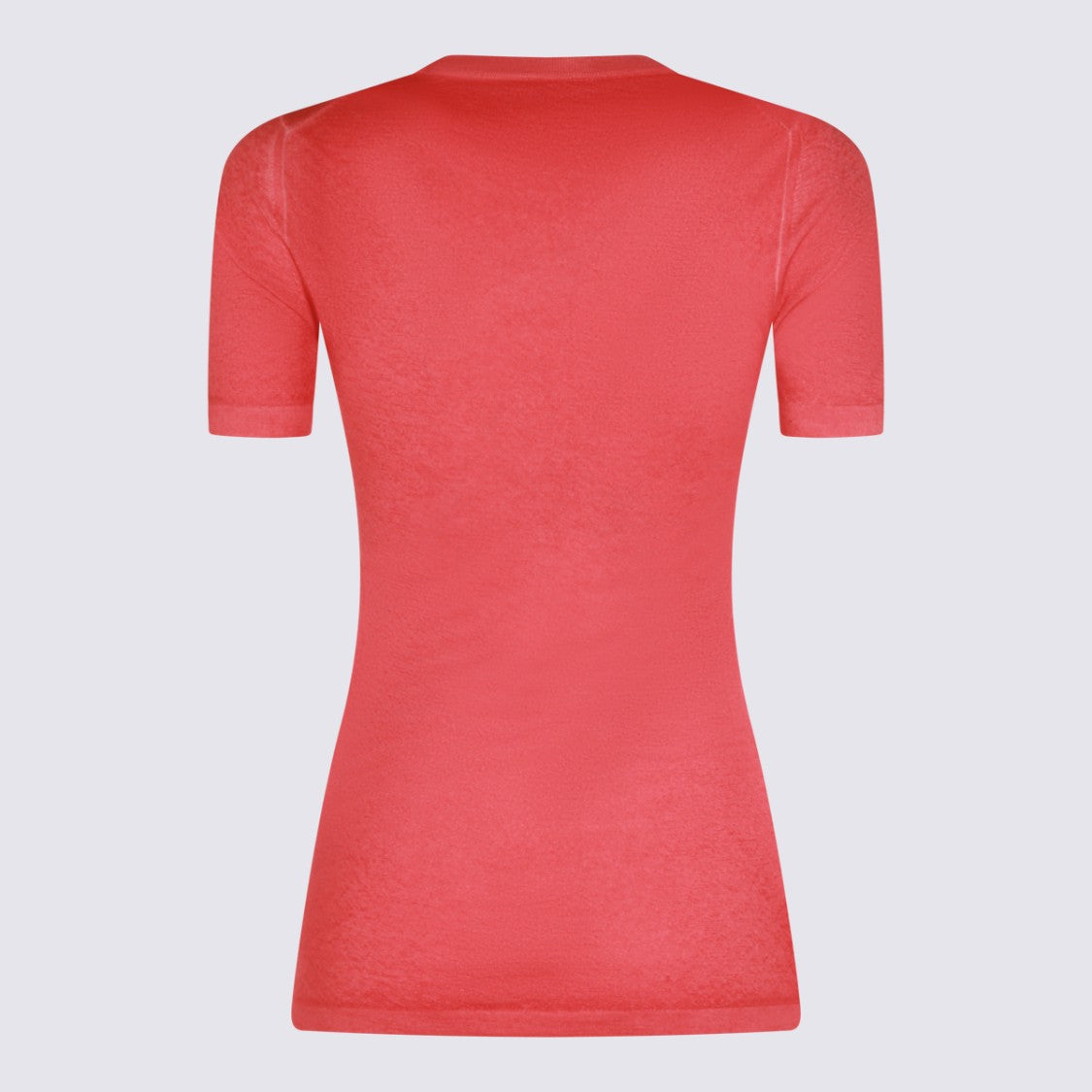 Malo Fitted Short-Sleeve Sweater With Ribbed Detailing