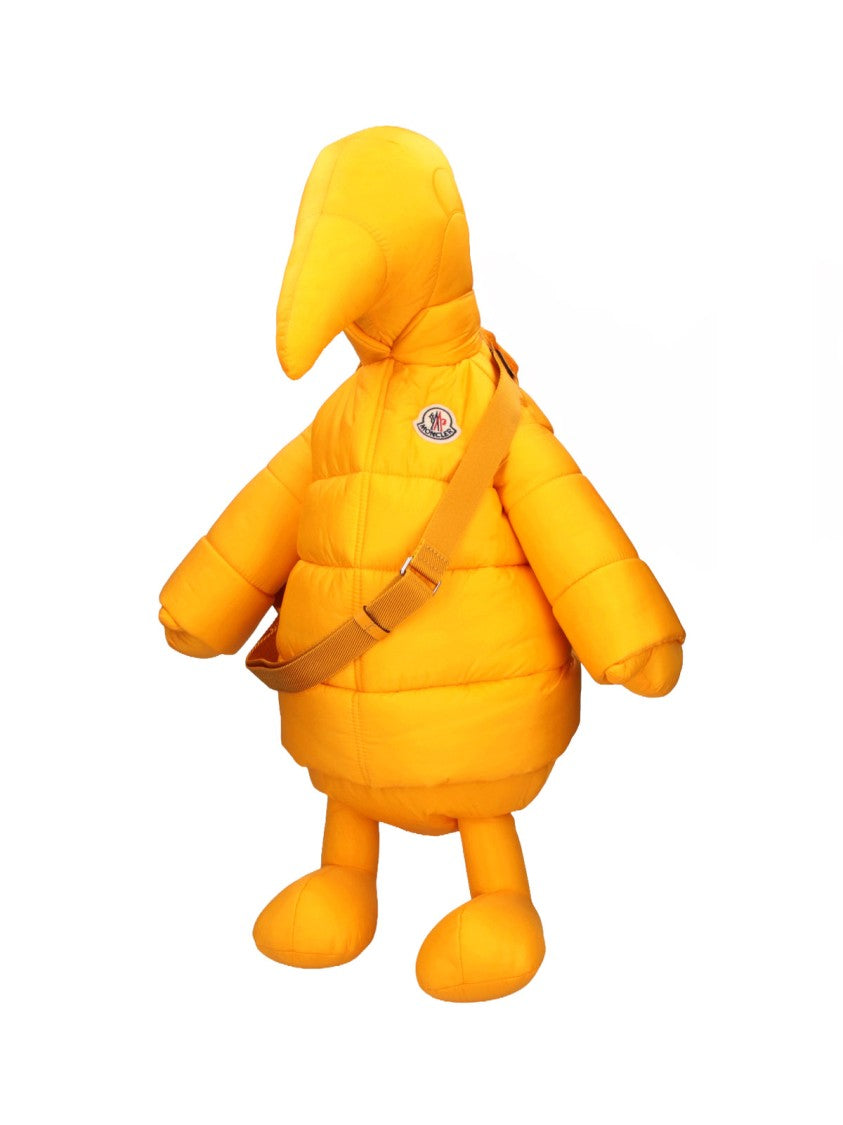 Moncler Yellow Monduck Padded Fabric Bag